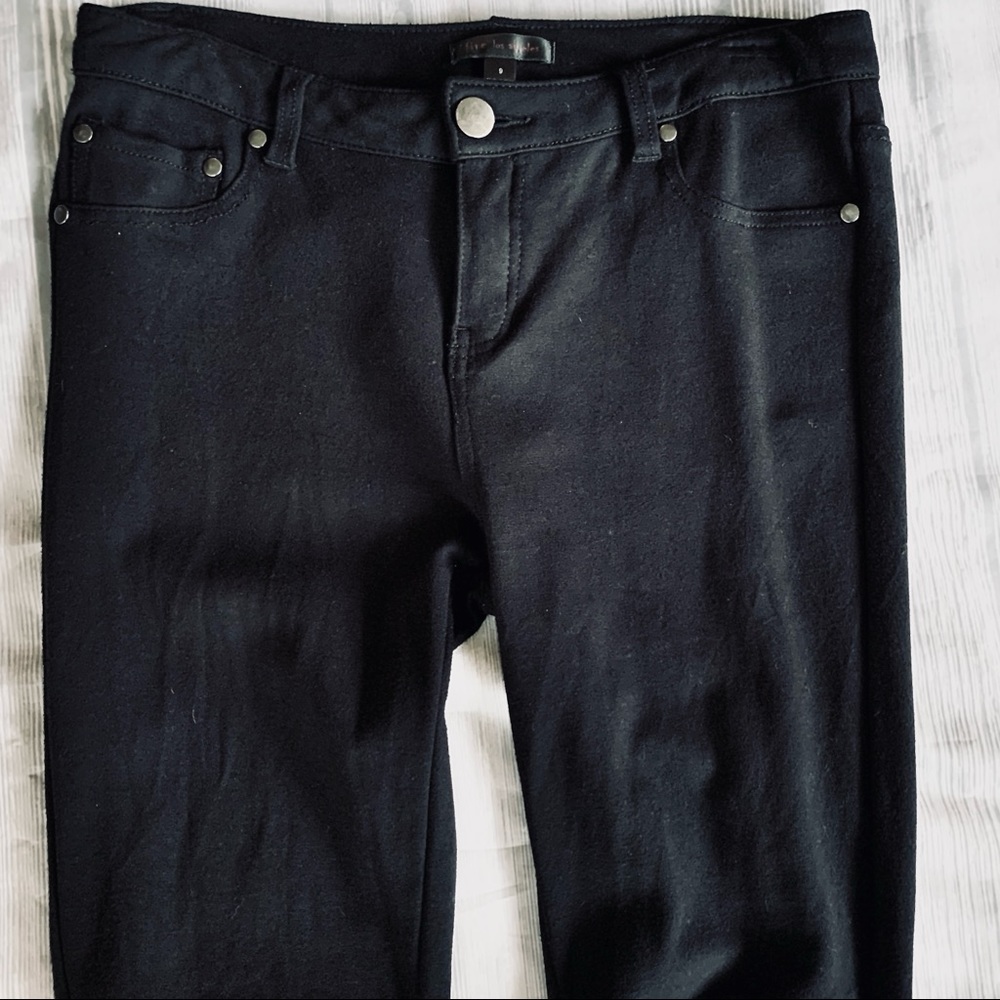 Black Faux Black Leather Accents on Leggings NWOT - Picture 4 of 8
